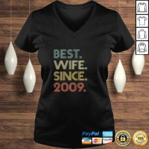 Official Womens 11th Wedding Anniversary Gift Wife Since 2009 Christmas T-shirt 1 Official Womens 11th Wedding Anniversary Gift Wife Since 2009 Christmas T shirt 2