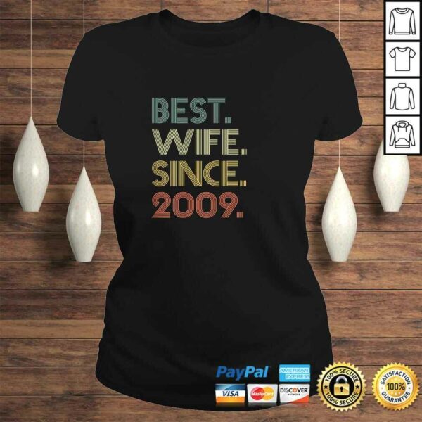 Official Womens 11th Wedding Anniversary Gift Wife Since 2009 Christmas T-shirt