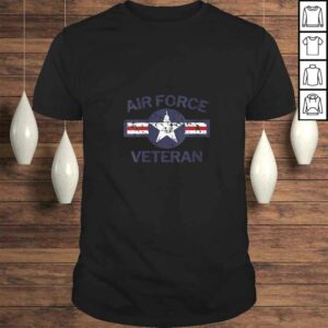 Official Womens Air Force Veteran with Vintage Roundel Grunge TShirt Official Womens Air Force Veteran with Vintage Roundel Grunge TShirt