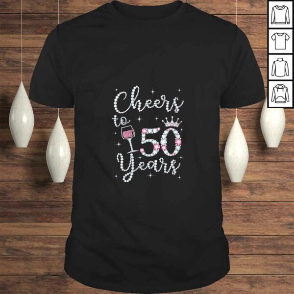 Official Womens Cheers to 50 Years 1969 50Th Birthday Gift Tee For Womens TShirt