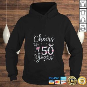 Official Womens Cheers to 50 Years 1969 50Th Birthday Gift Tee For Womens TShirt 3 Official Womens Cheers to 50 Years 1969 50Th Birthday Gift Tee For Womens TShirt 4