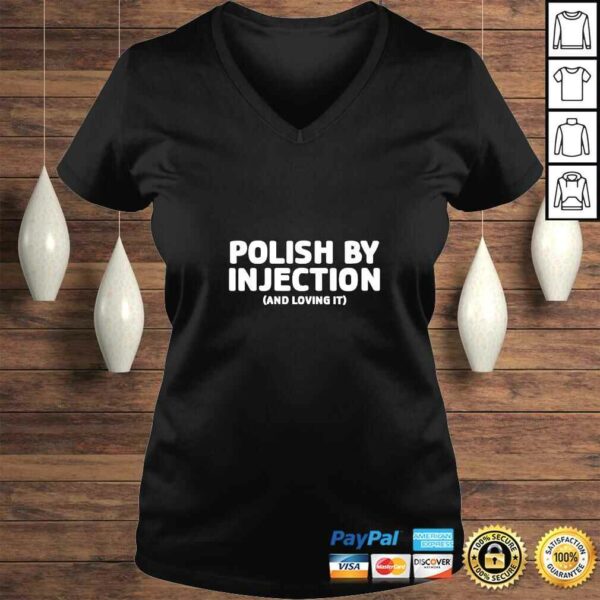 Official Womens Polish By Injection Naughty Adult Dyngus Day Gift VNeck Tee T-Shirt