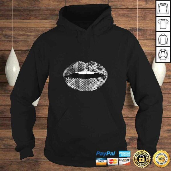 Official Womens Snakeskin Lips Snakes Print Kiss Mouth Shirt