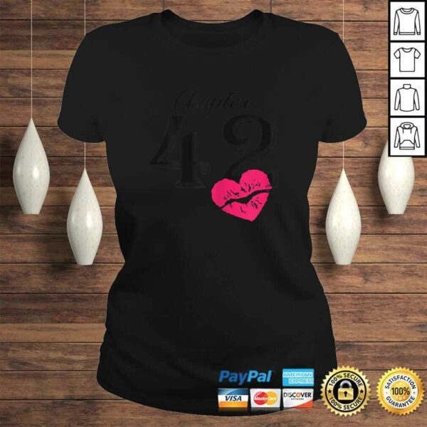 Official Womens Women 42nd Birthday Lips Chapter 42 Years Old Made in 1978 Shirt