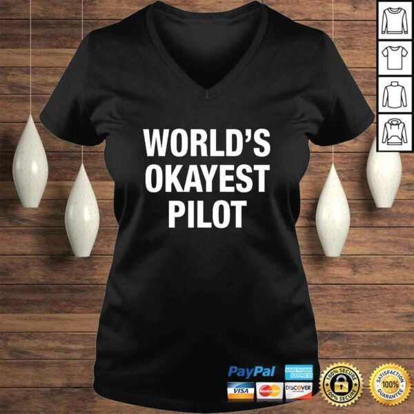 Official World’s Okayest PiloV-Neck T-Shirt