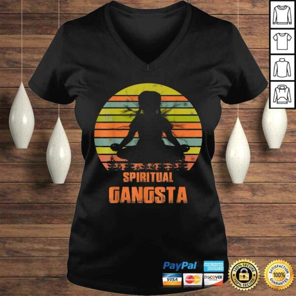 Official Yoga Spiritual Gangsta Namaste Vintage Gift Top