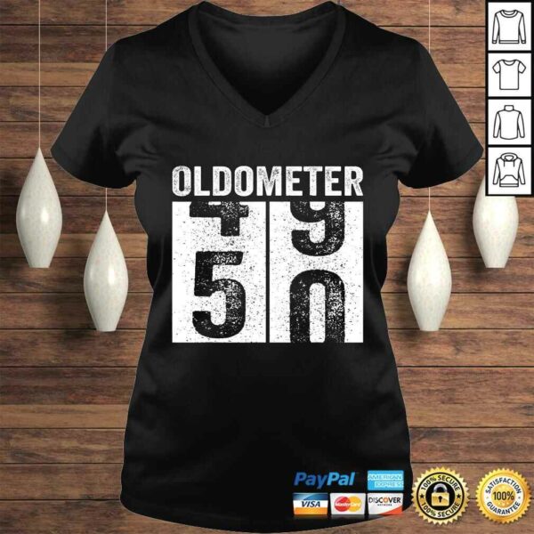 Oldometer 49-50 Shirt 50th Birthday Funny Gift Men Women T-S