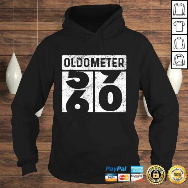 Oldometer Odometer Funny 60th Birthday Gift 60 yrs Old Joke Shirt