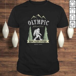 Olympic National Park Shirt Vintage Bigfoot Washington Gift Olympic National Park Shirt Vintage Bigfoot Washington Gift
