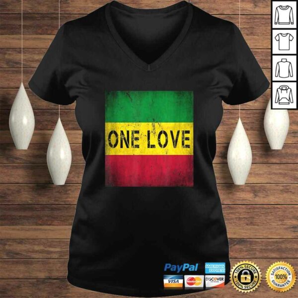 One Love Rasta Jamaican Reggae Style TShirt