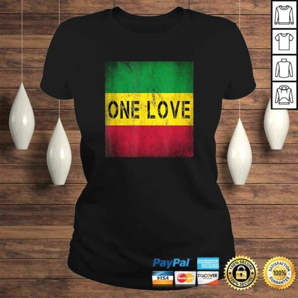 One Love Rasta Jamaican Reggae Style TShirt