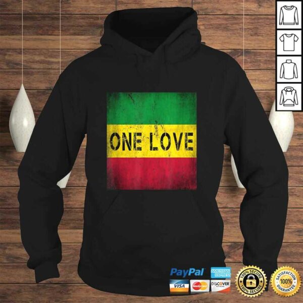 One Love Rasta Jamaican Reggae Style TShirt