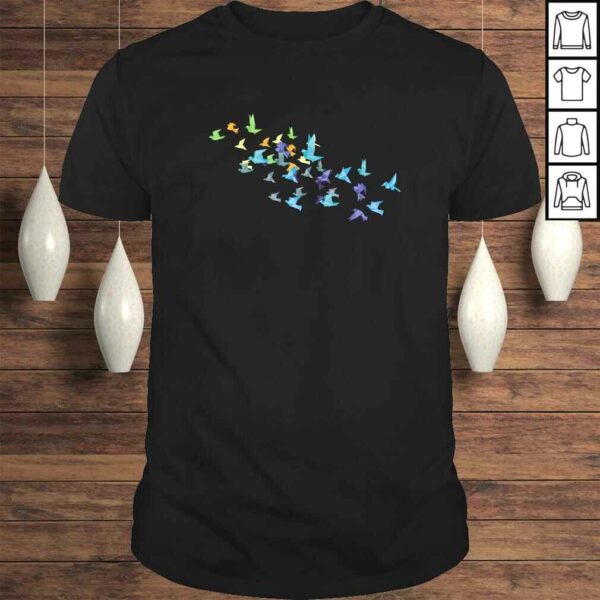 Origami Paper Cranes Shirt Japanese Culture Bird Lovers Gift