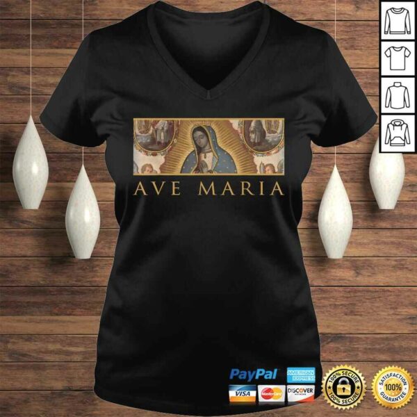 Our Lady of Guadalupe Catholic Ave Maria Mary Traditional TShirt