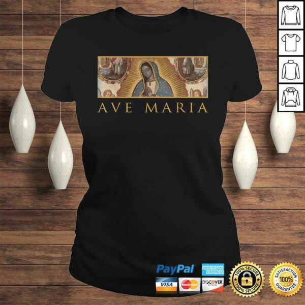 Our Lady of Guadalupe Catholic Ave Maria Mary Traditional TShirt