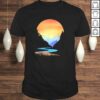Outdoor Sunset Vintage Style Mountains Sun Nature Shirt