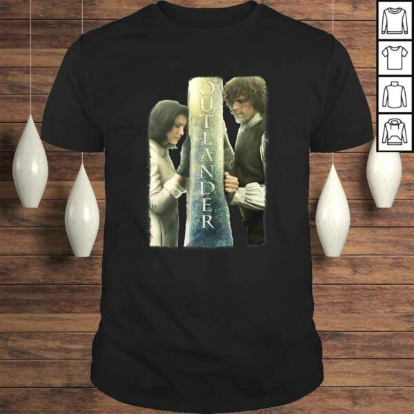 Outlander Jamie and Claire Barrier Poster TShirt