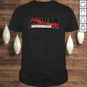 Pantera Official Vulgar Display Of Power Logo Red TShirt 1