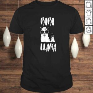 Papa Llama Daddy Cute First Fathers Day Outfit V-Neck T-Shirt Papa Llama Daddy Cute First Fathers Day Outfit V-Neck T-Shirt