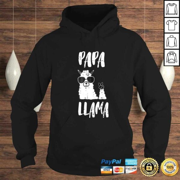 Papa Llama Daddy Cute First Fathers Day Outfit V-Neck T-Shirt