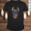Patriotic Doberman in USA America Bandana, Dog TShirt