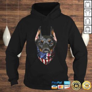 Patriotic Doberman in USA America Bandana, Dog TShirt 3 Patriotic Doberman in USA America Bandana Dog TShirt 4