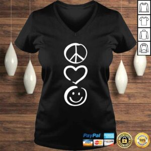Peace Love and Happiness Shirt Peace Sign, Heart, Smile 1 Peace Love and Happiness Shirt Peace Sign Heart Smile 2