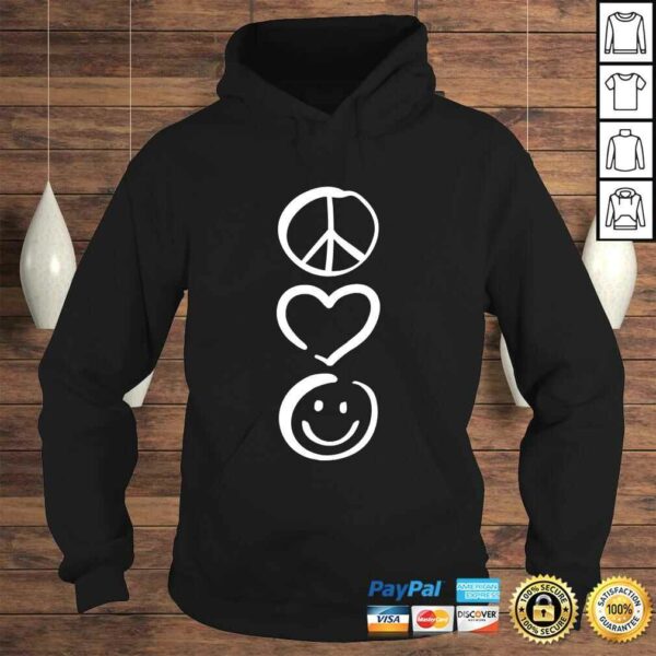 Peace Love and Happiness Shirt Peace Sign, Heart, Smile