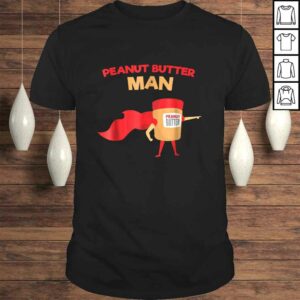 Peanut Butter Man Funny Superhero V-Neck T-Shirt Peanut Butter Man Funny Superhero V-Neck T-Shirt