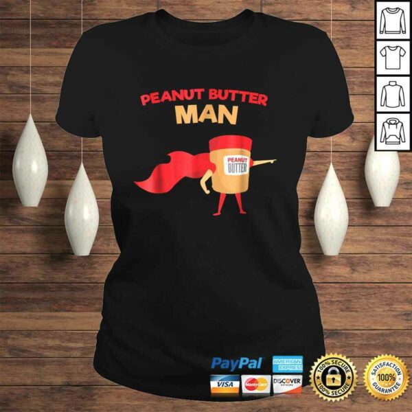 Peanut Butter Man  Funny Superhero V-Neck T-Shirt