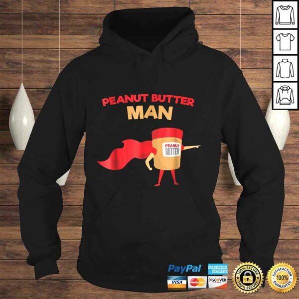 Peanut Butter Man  Funny Superhero V-Neck T-Shirt