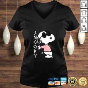 Peanuts cool Snoopy in pink Shirt 1 Peanuts cool Snoopy in pink Shirt 2