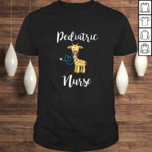 Pediatric Nurse Shirt RN Shirt Pediatrics Giraffe Gift Tee Pediatric Nurse Shirt RN Shirt Pediatrics Giraffe Gift Tee