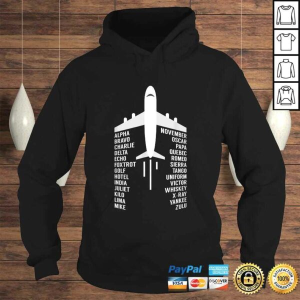 Phonetic Alphabet Aviation Pilot Airplane Aircraft TShirt