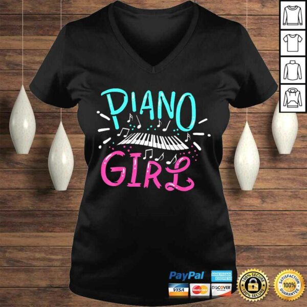 Piano Girl Pianist Music Notes Shirt