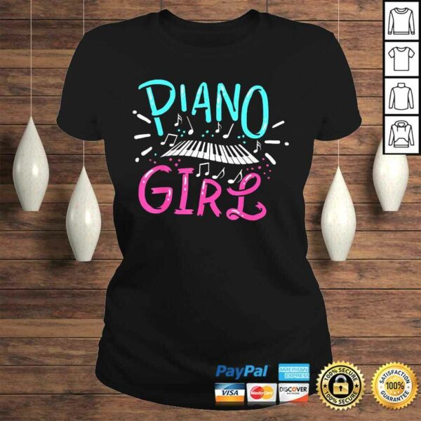 Piano Girl Pianist Music Notes Shirt