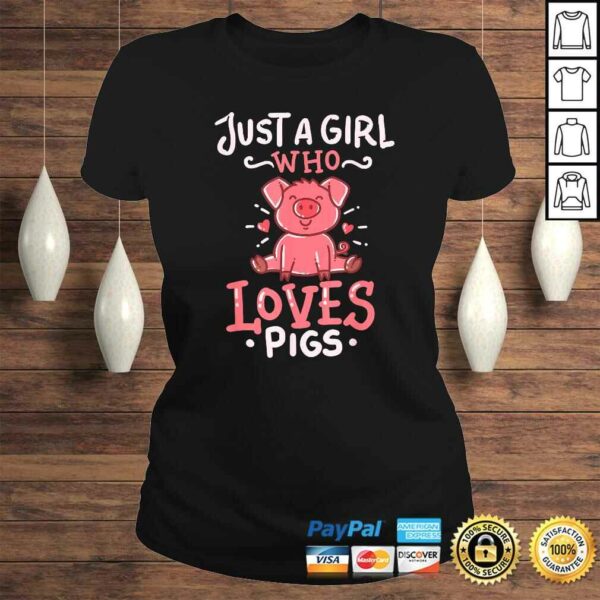 Pig Just A Girl Animal Farmer Funny TShirt Gift