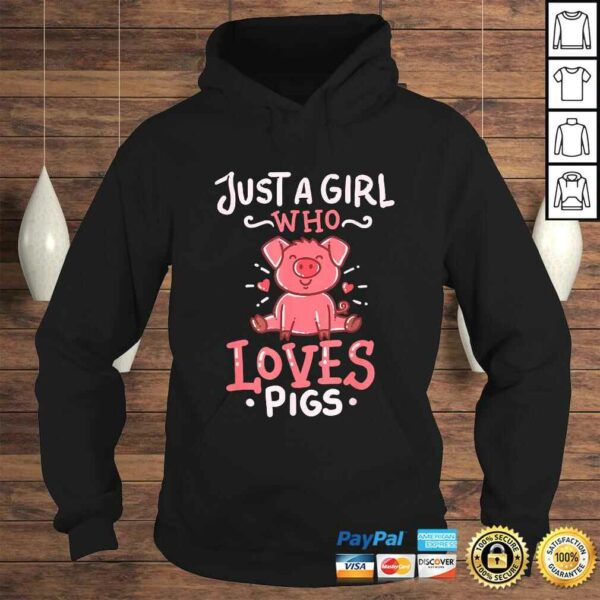 Pig Just A Girl Animal Farmer Funny TShirt Gift