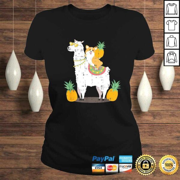 Pineapple Llama Corgi Cool Cute Birthday Gift Idea OutfiT-shirt