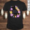 Pitbull Mama Purple Flowers Pittie Cute Pit Bull Mom Shirt