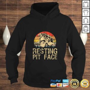 Pitbull Resting Pit Face Vintage Funny Pitbull Lovers Shirt 4