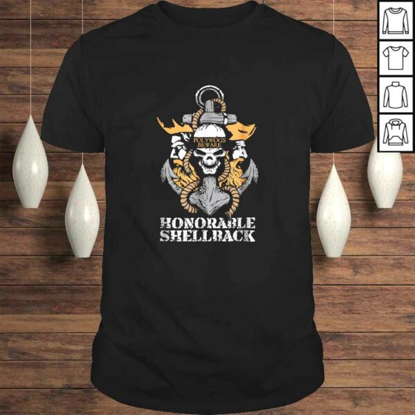 Polywogs Beware Honorable Shellback Navy Shirt 21852