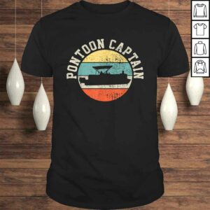 Pontoon Captain Boating Retro TShirt 1