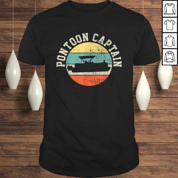 Pontoon Captain Boating Retro TShirt