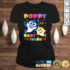 Poppy Of The Baby Shark Birthday Poppy Shark TShirt Gift 2 Poppy Of The Baby Shark Birthday Poppy Shark TShirt Gift 3