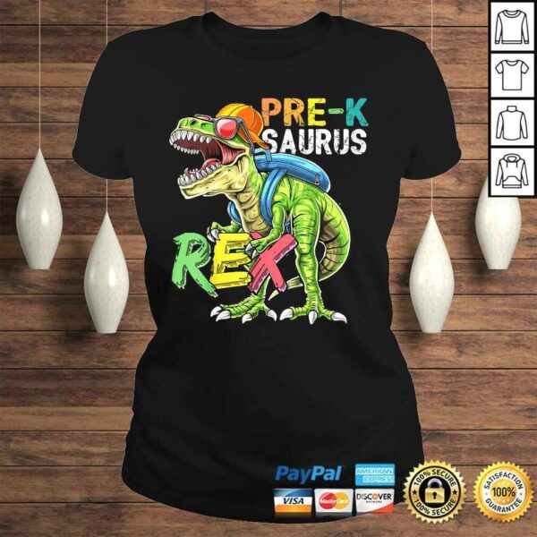 Pre-K Saurus Rex Dinosaur Back to School Shirt for Boys Gift