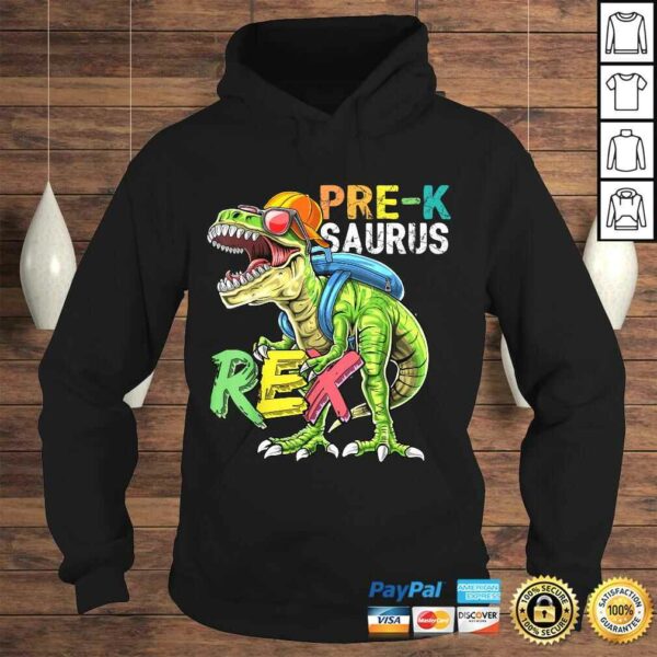 Pre-K Saurus Rex Dinosaur Back to School Shirt for Boys Gift