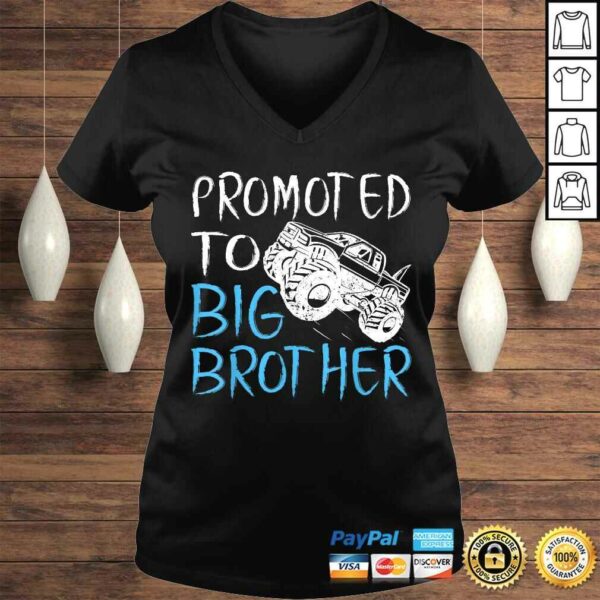 Promoted To Big Brother Monster Truck Shirt Toddler & Youth