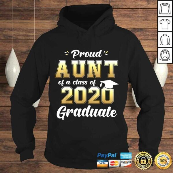 Proud Aunt of a Class of 2020 Graduate Shirt Senior 20 Shirt