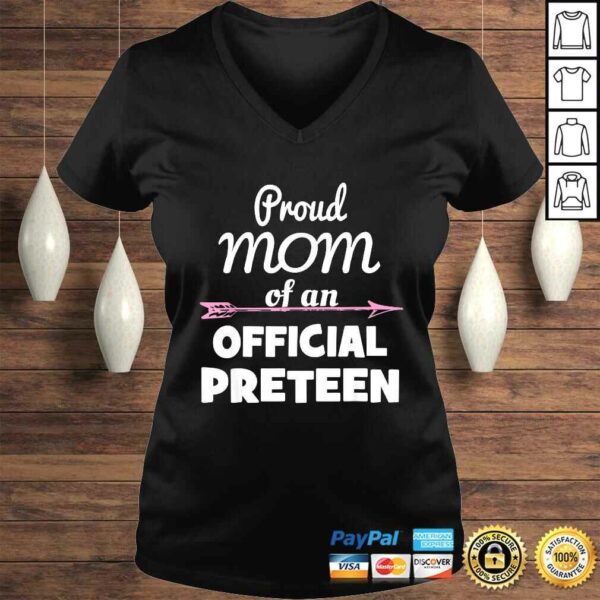 Proud Mom Of An Official Preteen 12th Birthday 12 Years Old Shirt